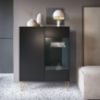 Obrazek Witryna Harmony WT97 czarny grafit/marmur black