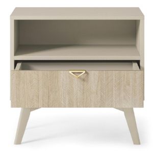 Obrazek Szafka nocna Forest S54 beż piaskowy/jodełka scandi