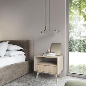 Obrazek Szafka nocna Forest S54 beż piaskowy/jodełka scandi