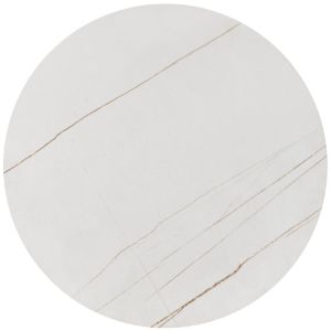 Obrazek Zestaw 2 ław Christine biały marmur/złoty