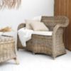 Obrazek Komplet mebli Elodia z naturalnego rattanu 2+1+1