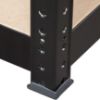 Obrazek Regał metalowy magazynowy czarny 179x80x40cm – 5 półek/200kg