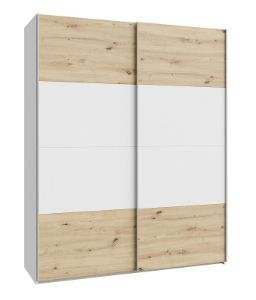 Szafa dwudrzwiowa Ossett 170 SHMS82411-M576 dąb artisan/biały