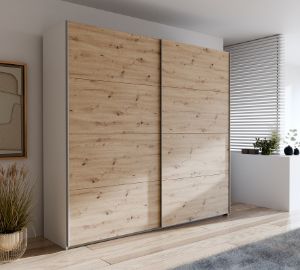 Obrazek Szafa dwudrzwiowa Ossett 220 SHMS92411-M576 dąb artisan/biały