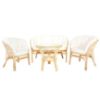 Obrazek Komplet rattanowy Tropicana naturalny/beż