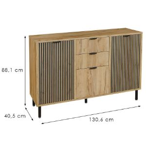 Obrazek Komoda Namir 3D2S 1 dąb craft złoty