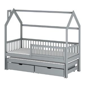 Łóżko Domek Papi 90x200 grey