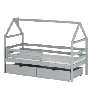 Łóżko Domek Aron 80x160 grey