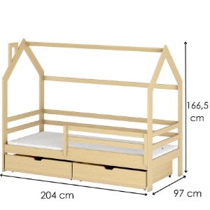 Obrazek Łóżko Domek Lila 90x200 pine