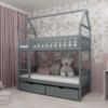 Obrazek Łóżko Domek Gaja 80x160 grey