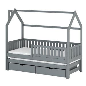 Łóżko Domek Monkey 90x200 grey