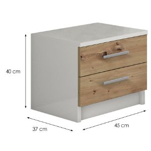 Obrazek Stolik Nocny biały/artisan