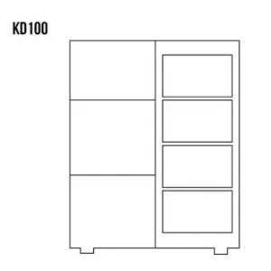 Obrazek Komoda Sosnowa KD100 surowy