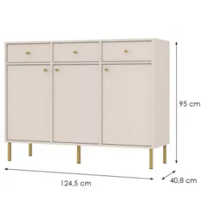 Obrazek Komoda Tokyo 2  3F 3S beż piaskowy 827