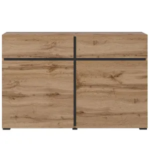 Komoda Cross2d2s Dąb Wotan/Czarny