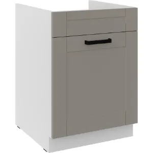 Obrazek Szafka kuchenna Luna claygrey/biały 60ZL 1S BB