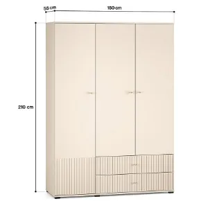 Obrazek Szafa trzydrzwiowa Sophie 22 cashmere