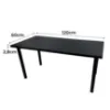 Obrazek Biurko Gamingowe Low Czarne 120x60x2.8 Model 0