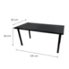Obrazek Biurko Gamingowe Low Czarne 120x60x2.8 Model 0