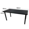 Obrazek Biurko Gamingowe Low Czarne 160x80x3.6 Model 0