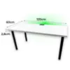 Obrazek Biurko Gamingowe Top Białe 120x60x2.8 Model 2