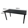 Obrazek Biurko Gamingowe Top Czarne 120x60x2.8 Model 0