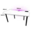 Obrazek Biurko Gamingowe Top Białe 120x60x3.6 Model 3