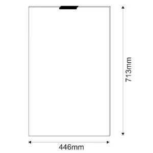 Obrazek Front Zmywarki LOFT II 450X720 grafit