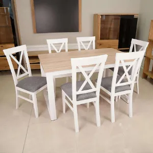Obrazek Stół Iris ST-29 140x80+2x40 sonoma/biały