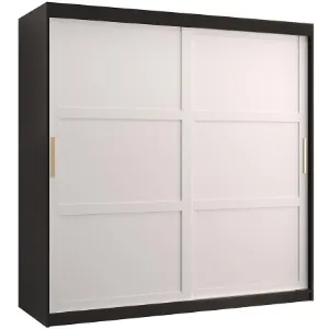 Szafa Amiro 1 180 czarny/biały