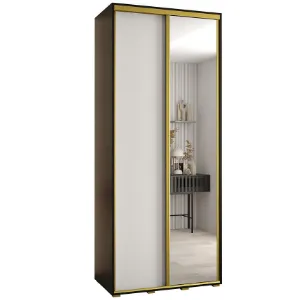 Obrazek Szafa 45 Canaris 3 130 czarny/biały/gold