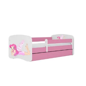 Łóżko Dziecięce Babydreams+Sz+M Różowe 80x180 Wróżka 2
