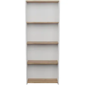Obrazek Regał FD-5LCBBS-021 biały/naturalny