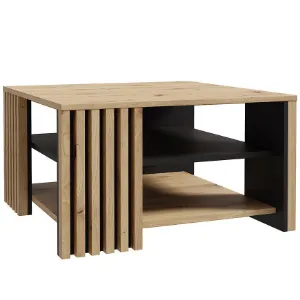 Stolik Zaandam dąb artisan/czarny