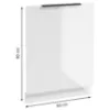 Obrazek Front zmywarki Basti B60 60x80x2 1D0S biała