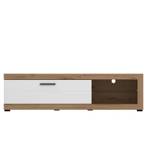 Obrazek Szafka RTV Remo Artisan/Biały 11013493