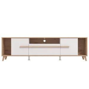 Obrazek Szafka RTV Orleans Artisan/Biały 11013346