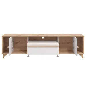 Obrazek Szafka RTV Orleans Artisan/Biały 11013346