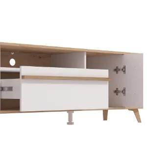 Obrazek Szafka RTV Orleans Artisan/Biały 11013346