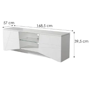 Obrazek Szafka RTV Cadiz Biały 11008372