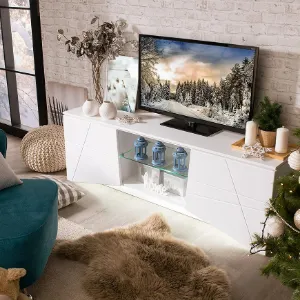 Obrazek Szafka RTV Cadiz Biały 11008372