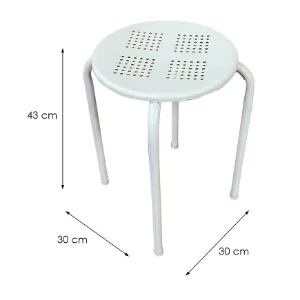 Obrazek Taboret DR-N-656 Felipe 10892 biały