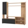 Obrazek Meblościanka Braga Artisan/Czarny 11011452