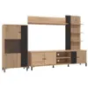 Obrazek Meblościanka Avignon Artisan/Czarny 11013348