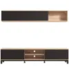 Obrazek Meblościanka Monaco Artisan/Czarny 11013510