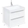 Obrazek Szafka z umywalką Malaga D60 biały 521556