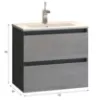 Obrazek Szafka z umywalką Spirit D60 521700