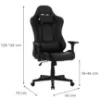 Obrazek Fotel gamingowy Leander 8690 czarny