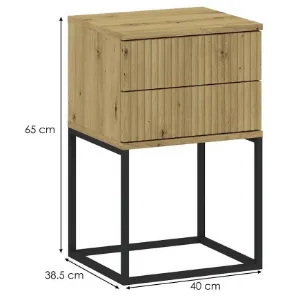 Obrazek Szafka nocna 2S-40 bez uchwytów artisan