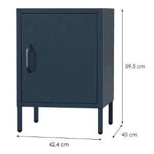 Obrazek Szafka Nocna Metalowa Mia Modern Dark Blue